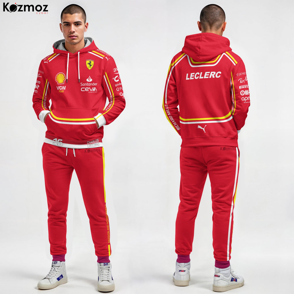 Charles Leclerc Racing Costume 2024 Collection - SF Racing Team
