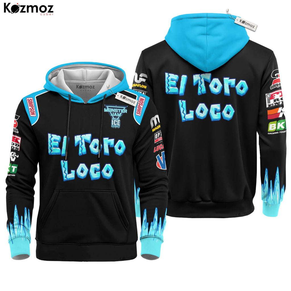 Chuck Tournay El Toro Loco Racing Costume Collection - Ice Monster Jam Racing Team -