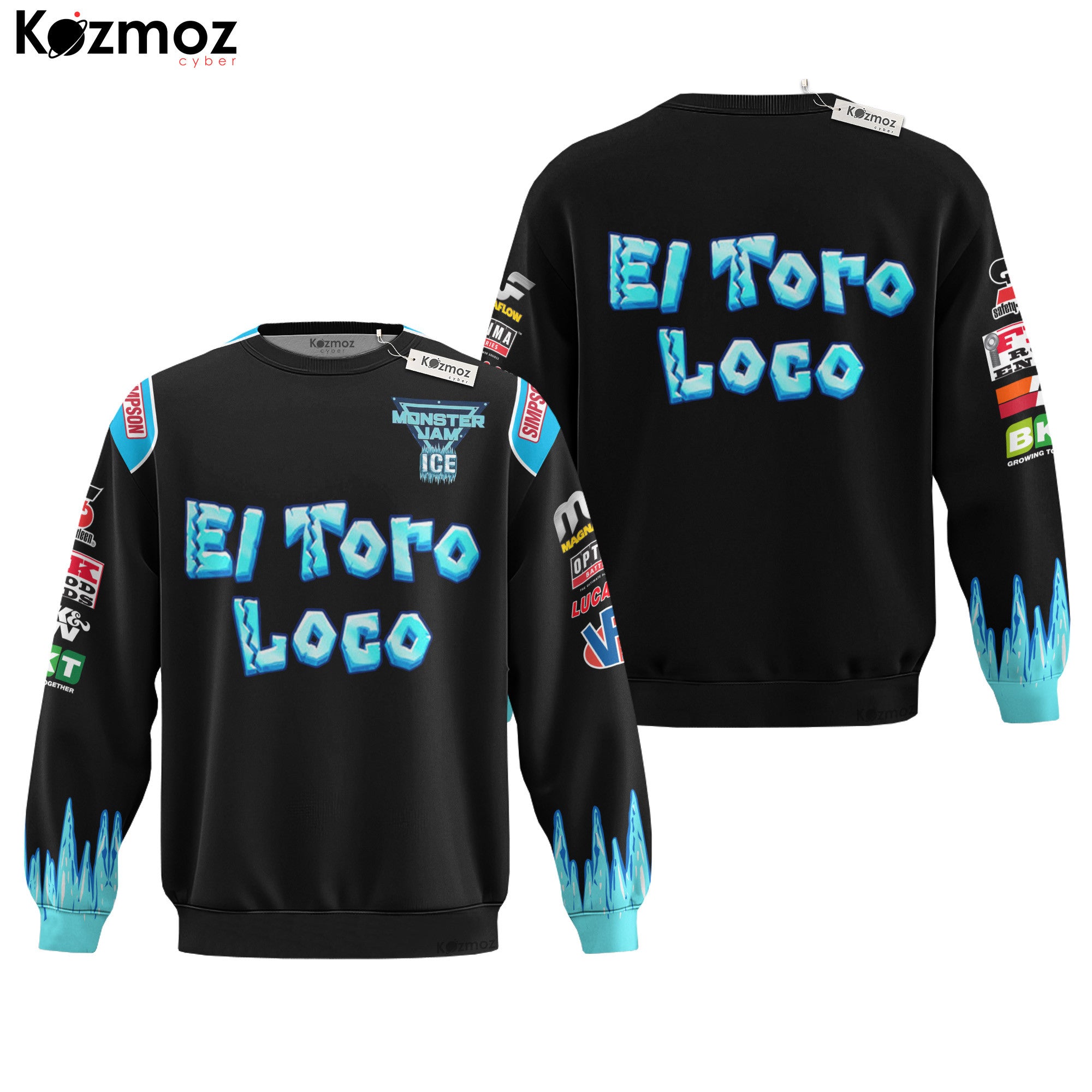 Chuck Tournay El Toro Loco Racing Costume Collection - Ice Monster Jam Racing Team -