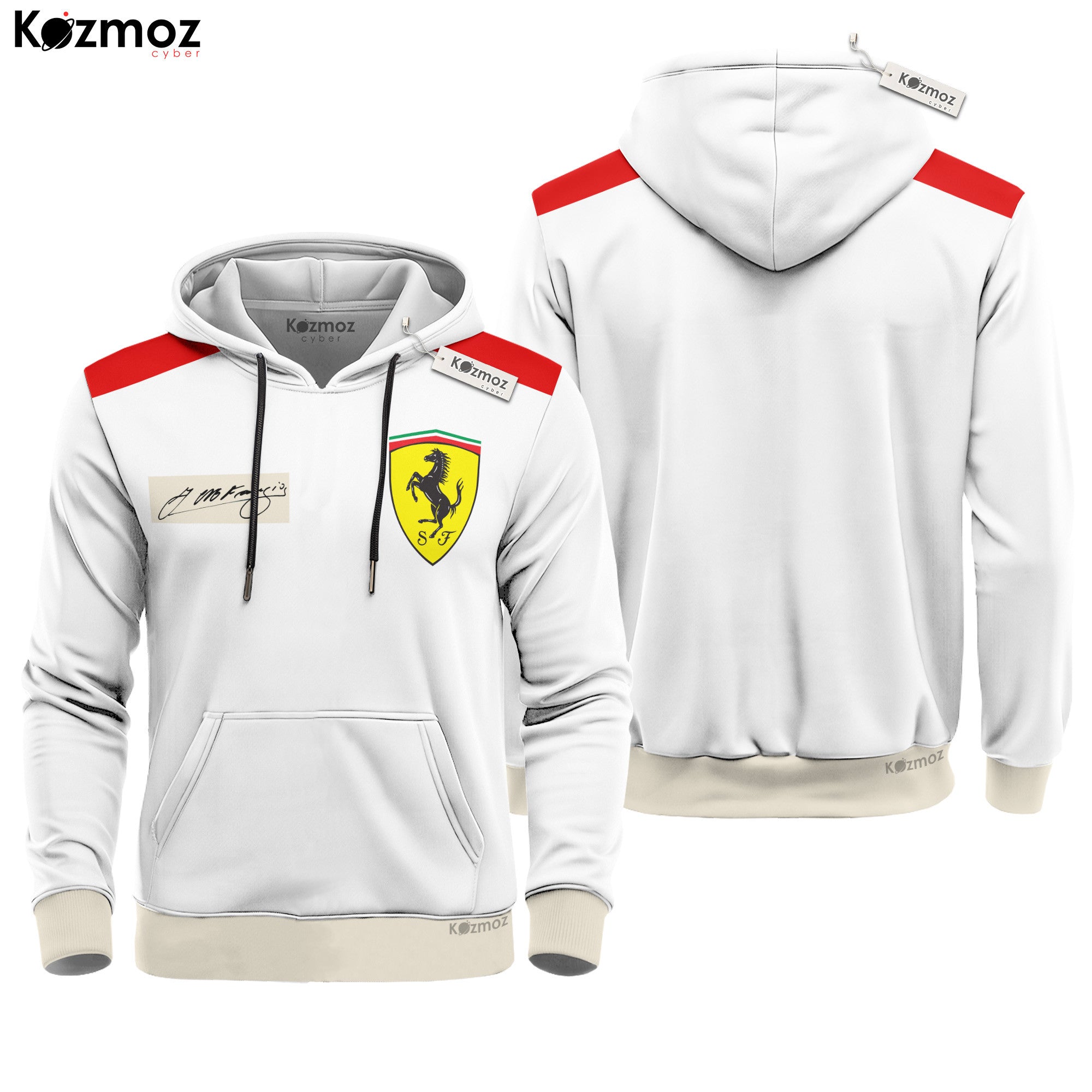 Juan Manuel Fangio Signed Racing Costume SF 1956 Collection - SF Racing Team -