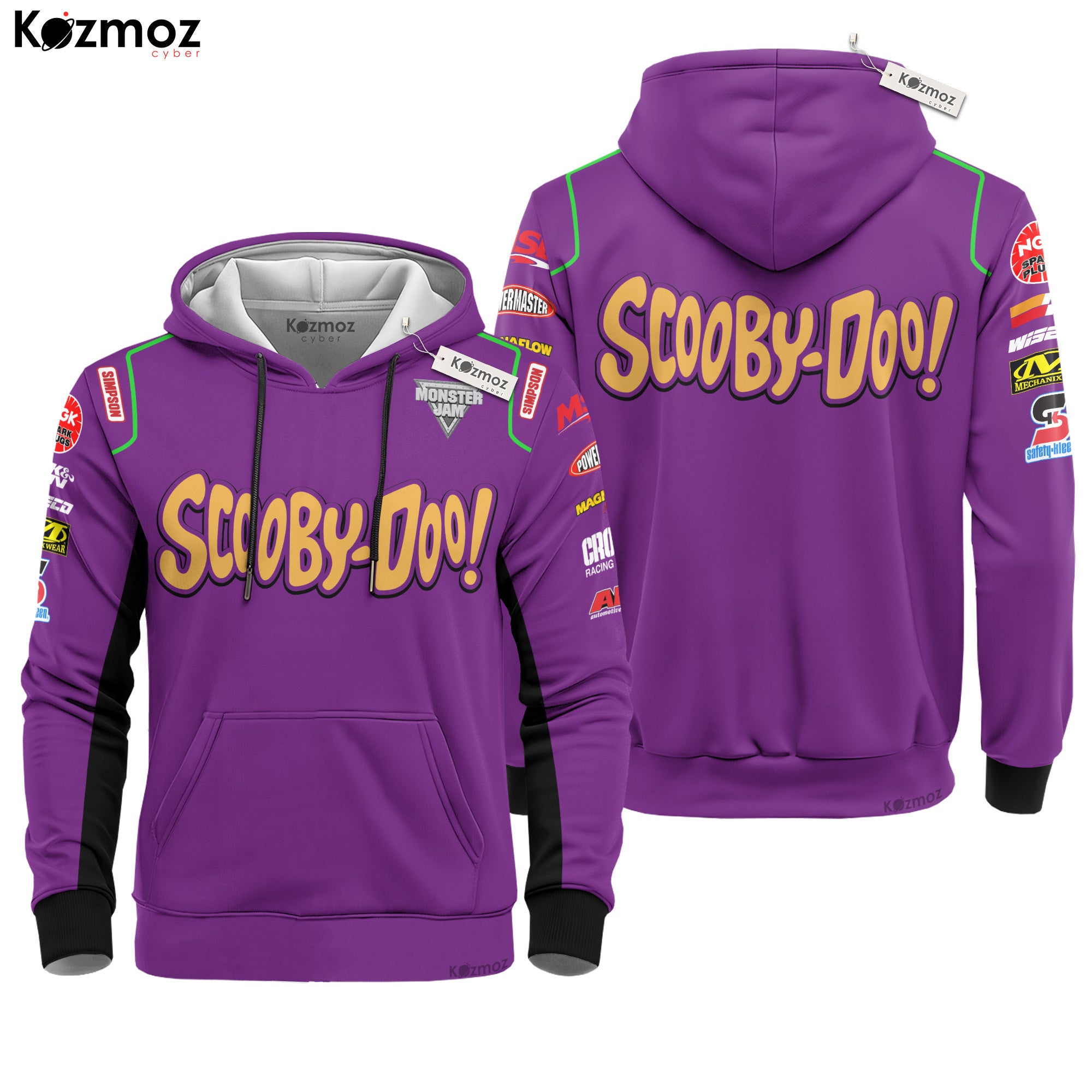 Scooby-Doo Monster Truck Racing Inspired Hoodie & Jogger - Monster Jam Racing Suit -