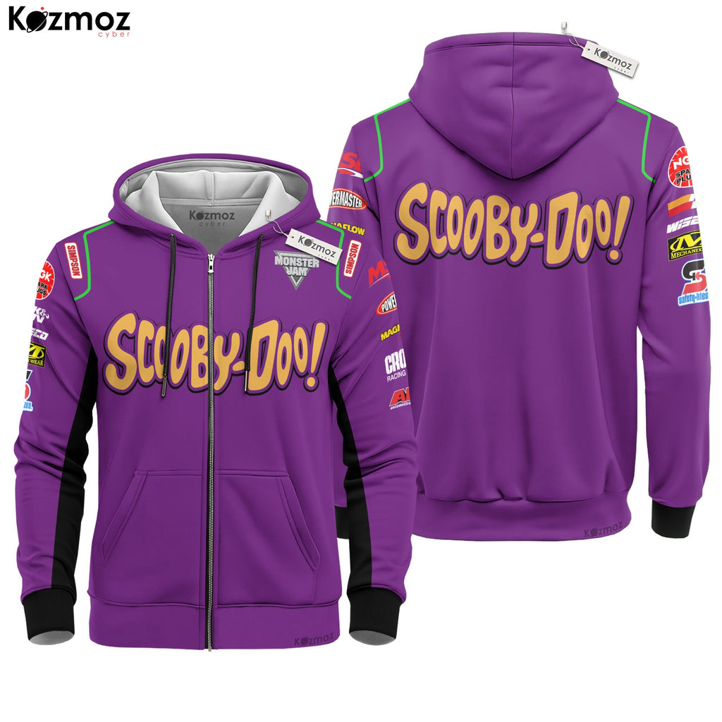 Scooby-Doo Monster Truck Racing Inspired Hoodie & Jogger - Monster Jam Racing Suit -