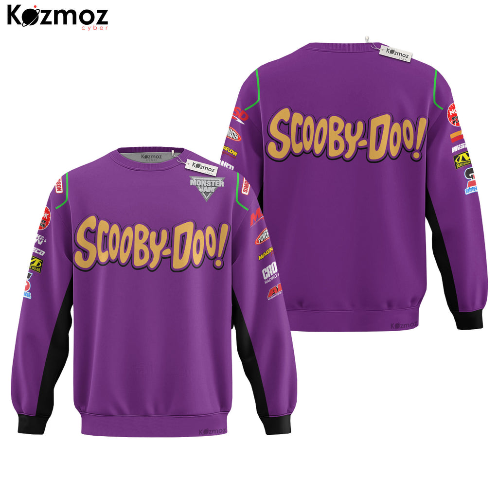Scooby-Doo Monster Truck Racing Inspired Hoodie & Jogger - Monster Jam Racing Suit -