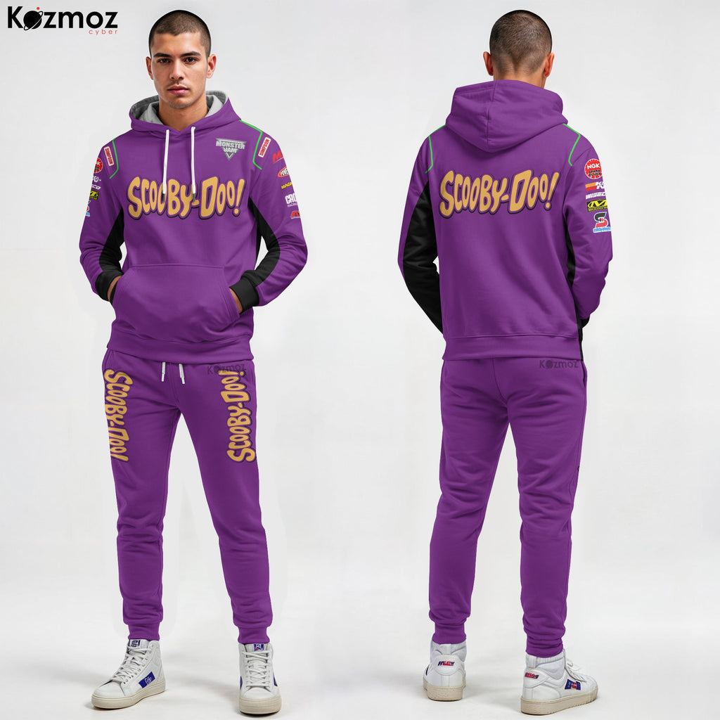 Scooby-Doo Monster Truck Racing Inspired Hoodie & Jogger - Monster Jam Racing Suit -