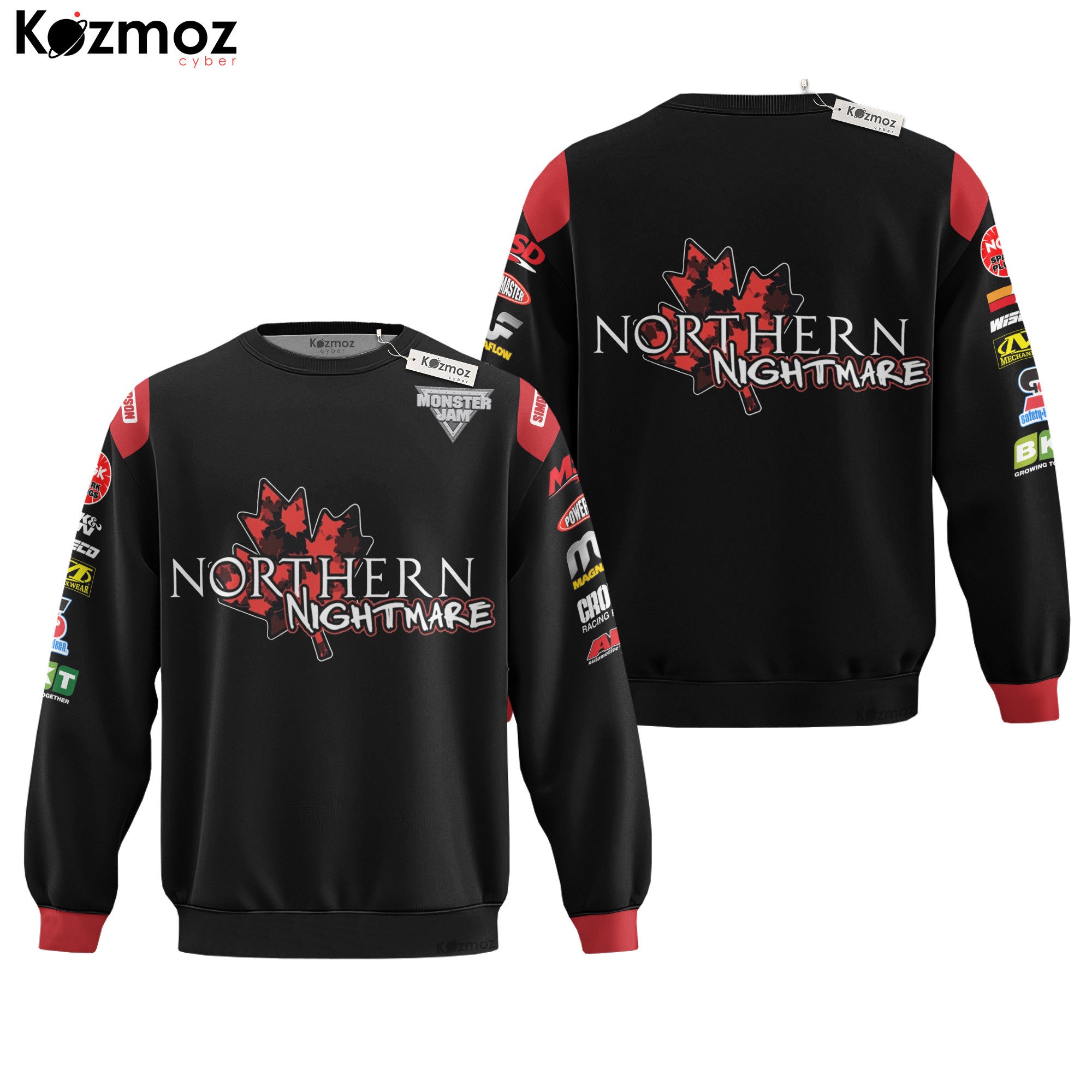 Northern Nightmare Monster Truck Racing Costume Collection - Monster Jam Racing Team -