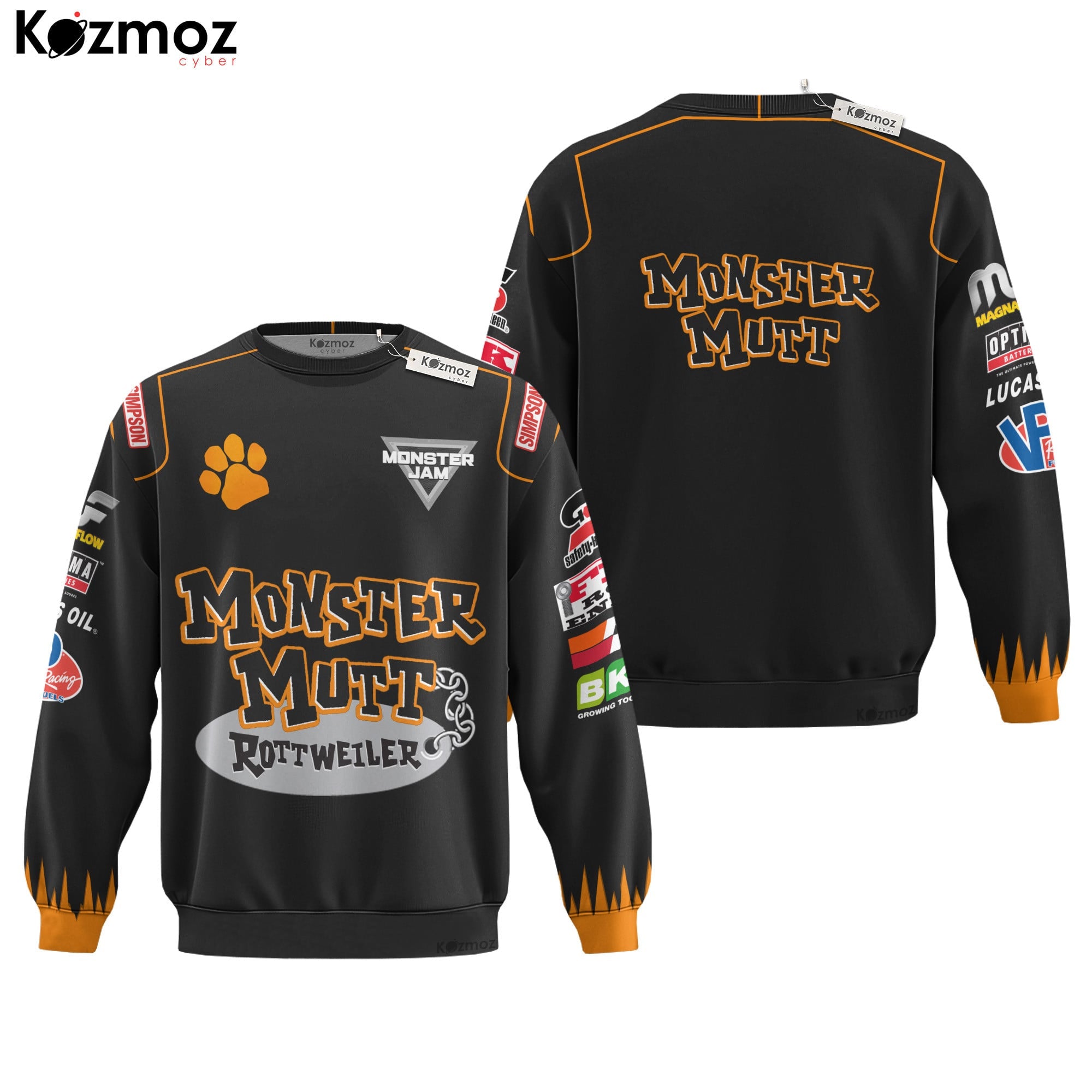 Monster Mutt Rottweiler Monster Jam Racing Costume Collection - Monster Jam Team -