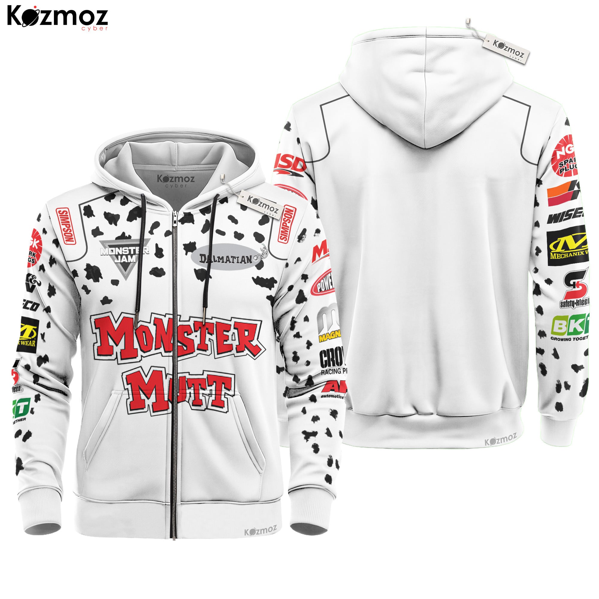 Monster Mutt Dalmatian Monster Truck Racing Costume Collection - Monster Jam Team -