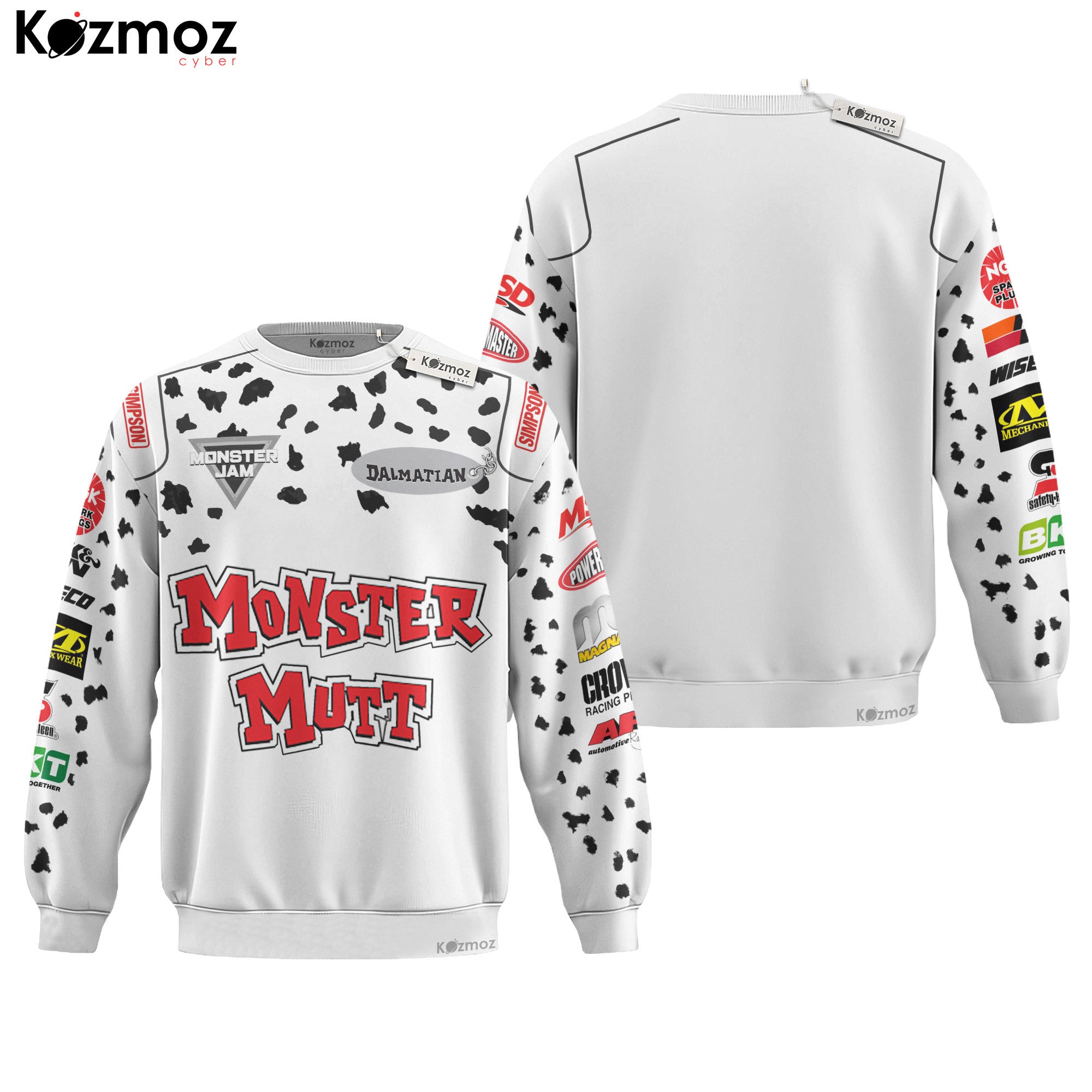 Monster Mutt Dalmatian Monster Truck Racing Costume Collection - Monster Jam Team -