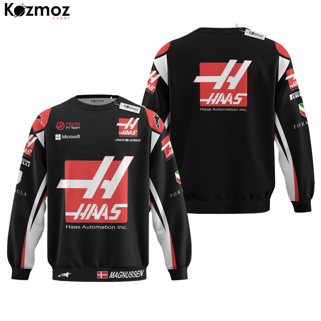 Kevin Magnussen Racing Costume 2017 Haas Racing Uniform -