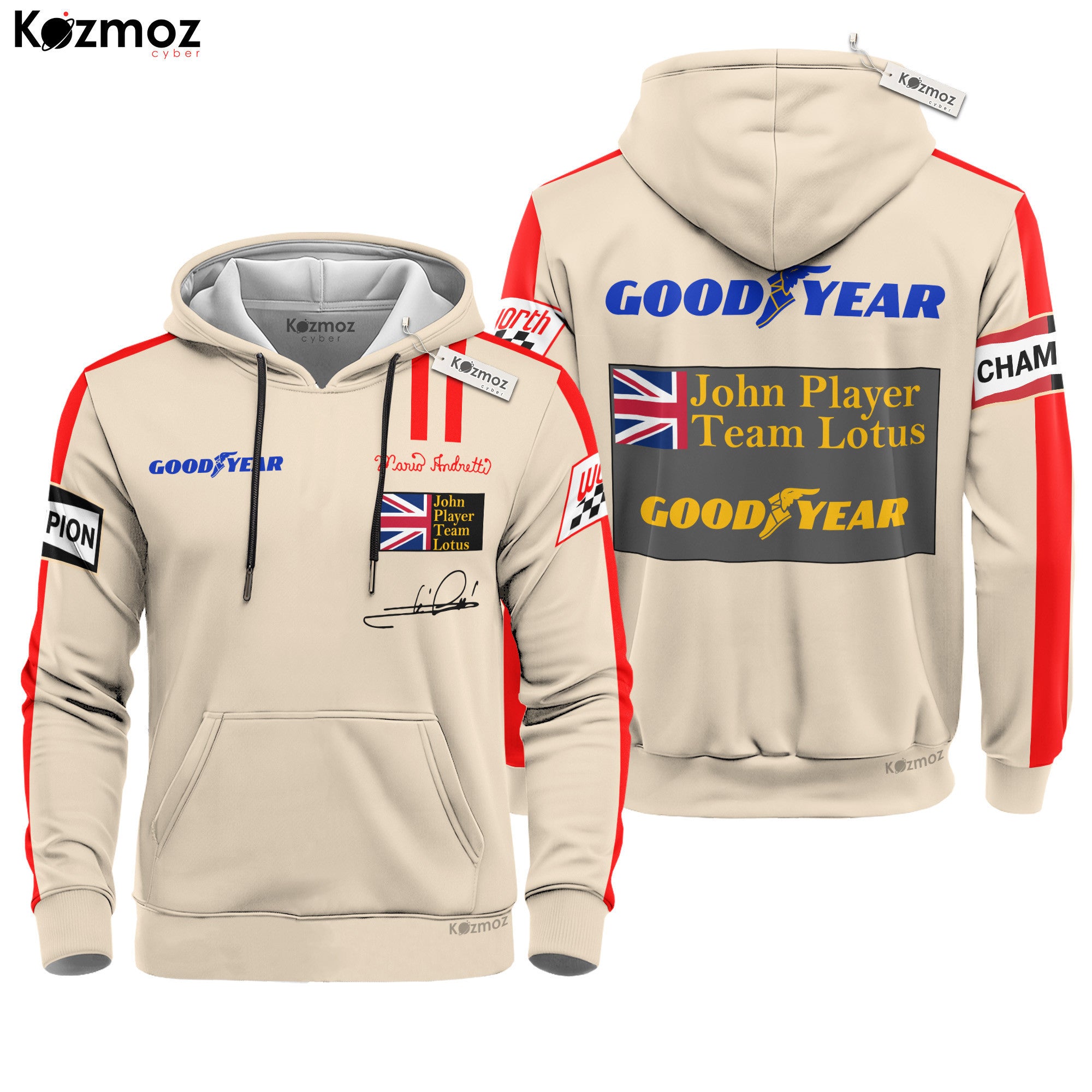 Mario Andretti Racing Costume 1976 Signed Race Used Lotus Racing Team -