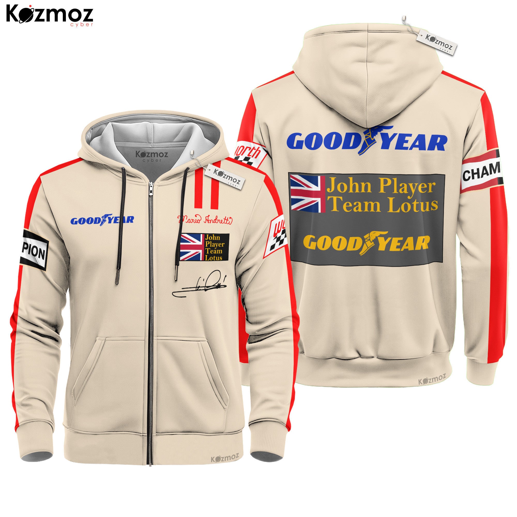 Mario Andretti Racing Costume 1976 Signed Race Used Lotus Racing Team -