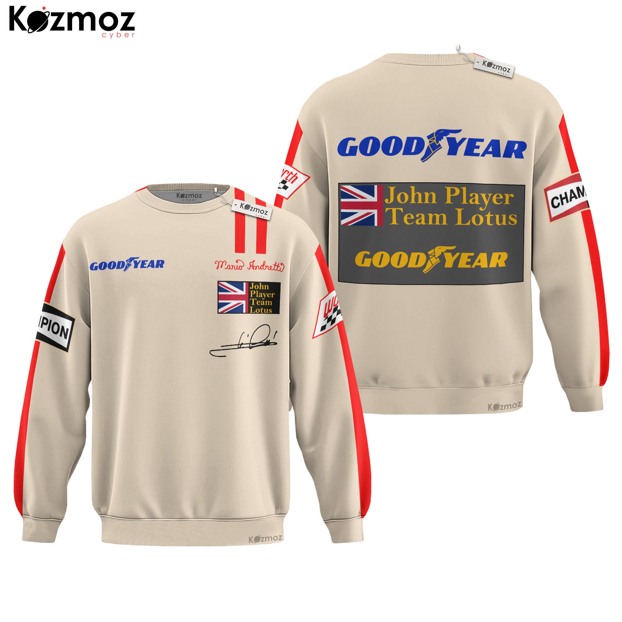 Mario Andretti Racing Costume 1976 Signed Race Used Lotus Racing Team -