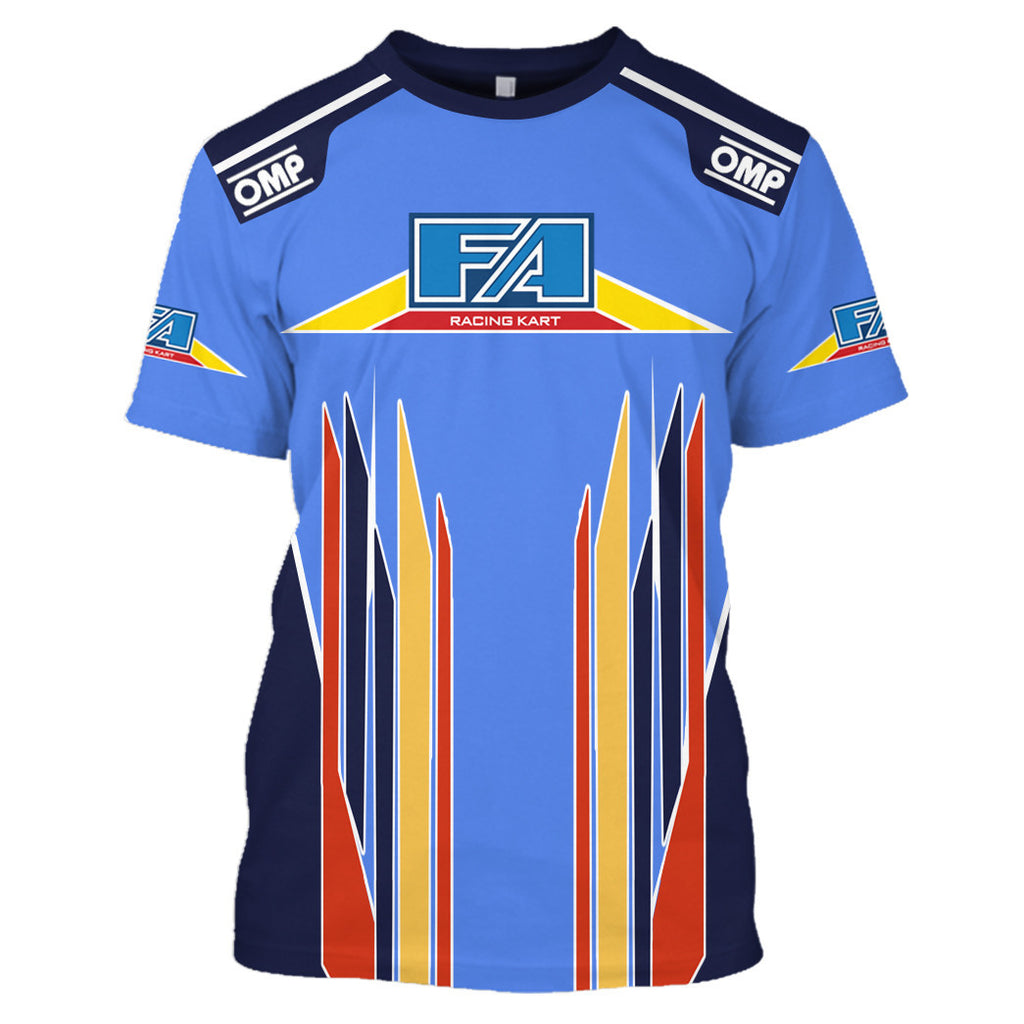 Fernando Alonso Kart Racing Costume Suit
