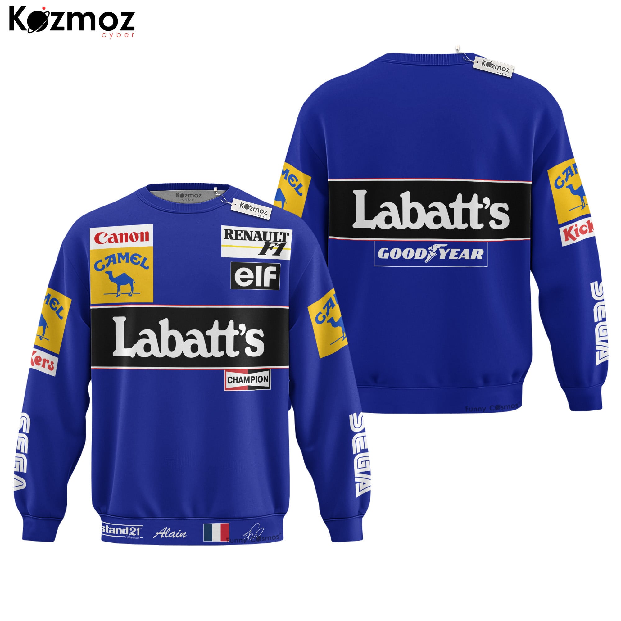 Alain Prost Racing Suit Labatt's 1993 Collection – Williams Renault Team