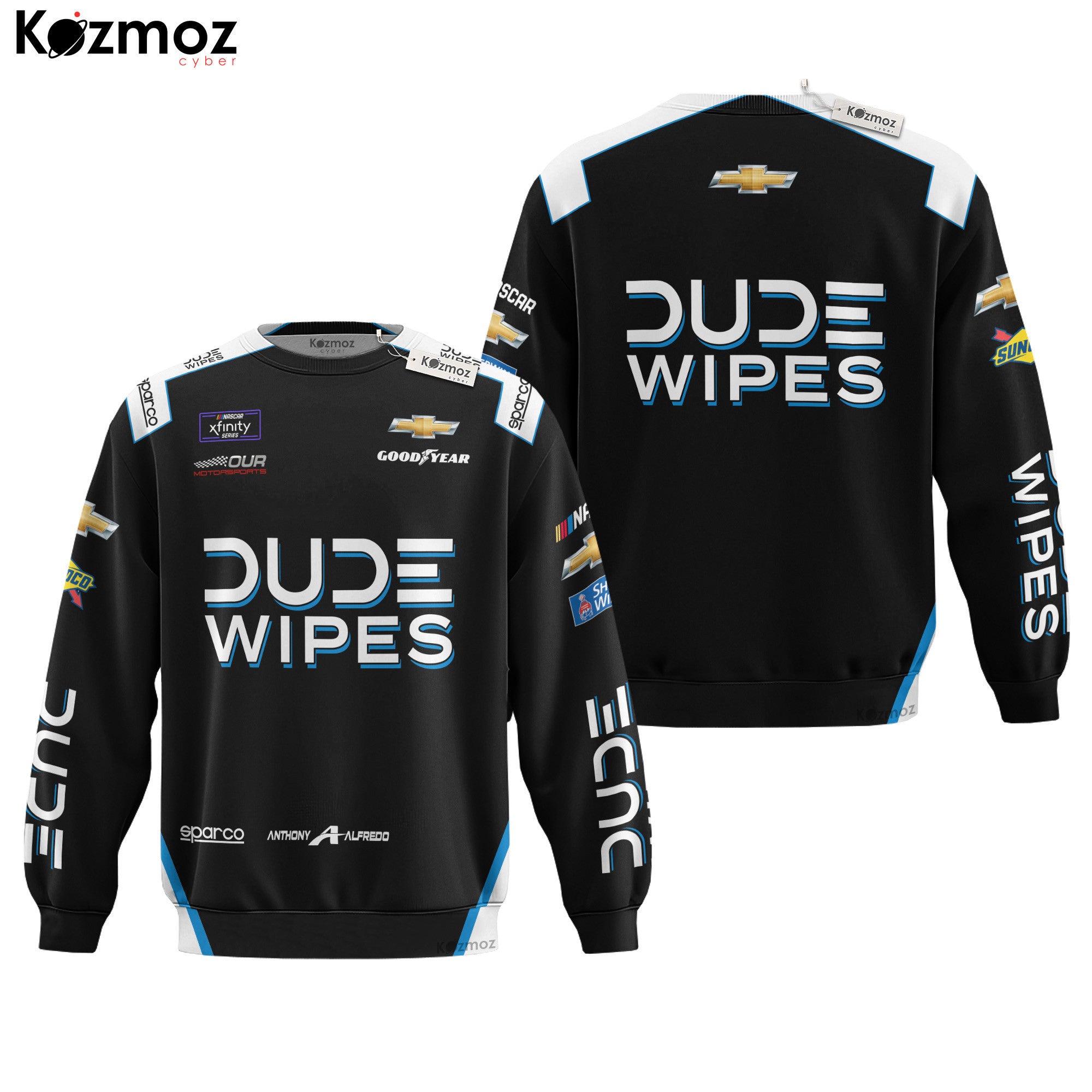 Anthony Alfredo Racing Suit Dude Wipes 2021 Collection - NASCAR Racing Team