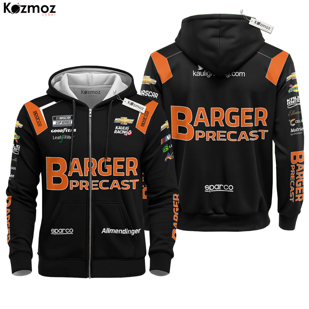 AJ Allmendinger Racing Suit Barger Precast 2023 Collection - NASCAR Racing Team
