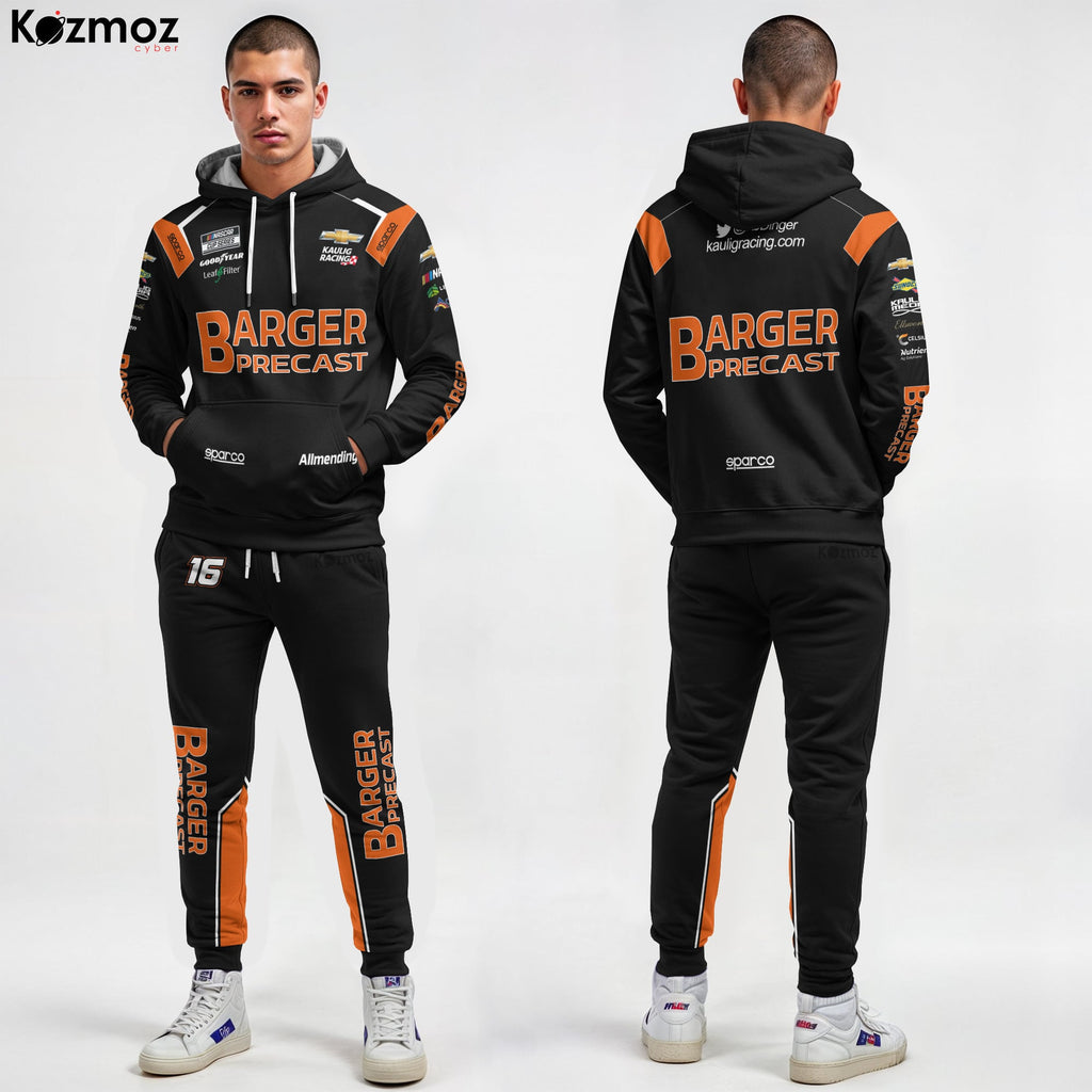 AJ Allmendinger Racing Suit Barger Precast 2023 Collection - NASCAR Racing Team