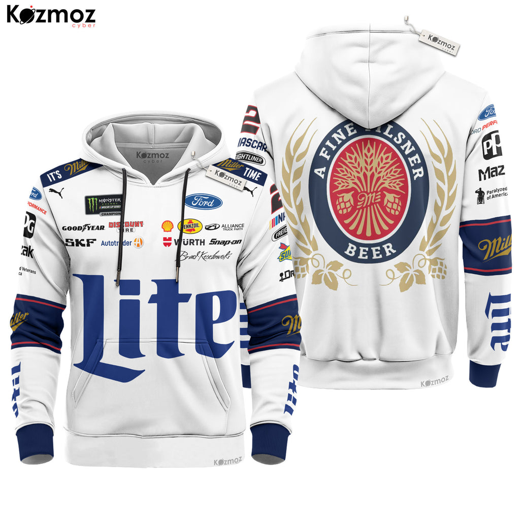 Brad Keselowski Racing Suit Miller Lite 2018 Collection - NASCAR Racing Team