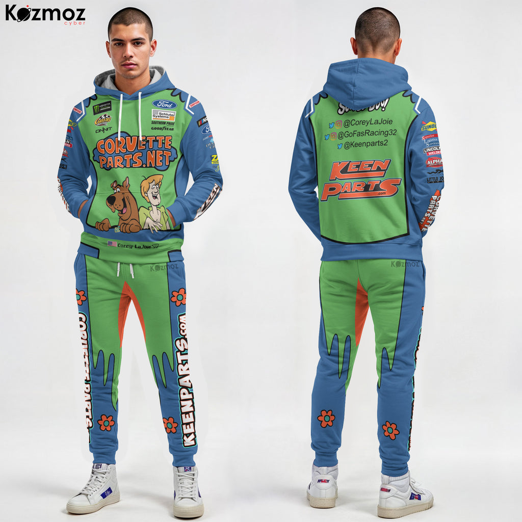 Corey LaJoie Racing Suit Corvette Parts Collection - NASCAR Racing Team