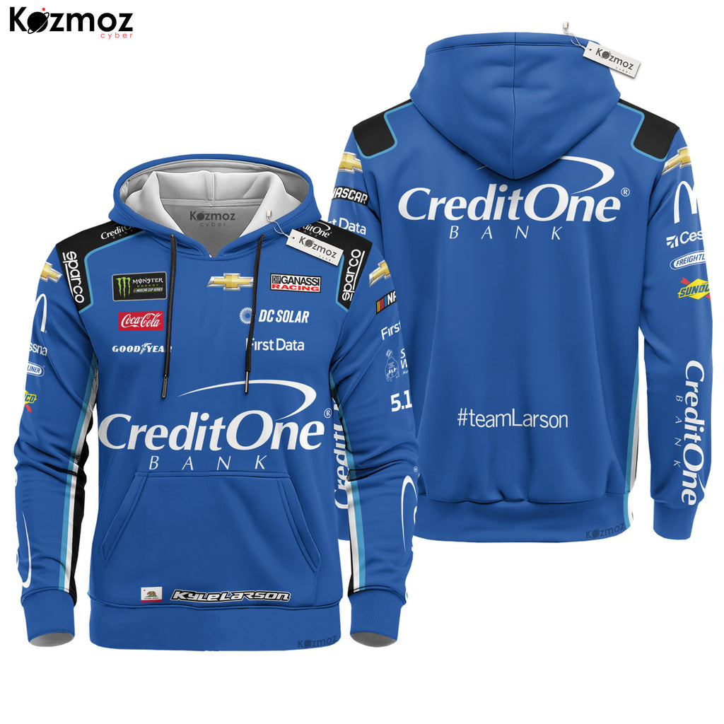 Kyle Larson Racing Suit Credit One Bank Collection - NASCAR Racing Team