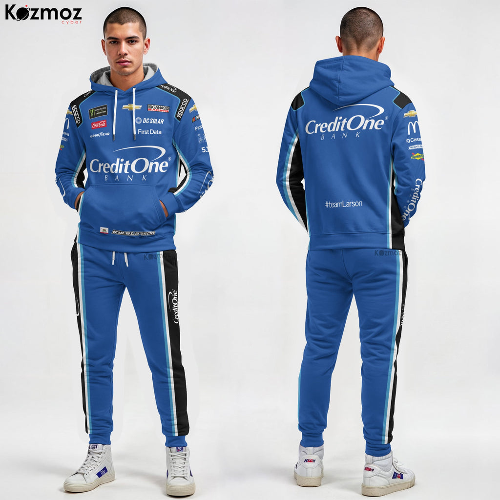 Kyle Larson Racing Suit Credit One Bank Collection - NASCAR Racing Team