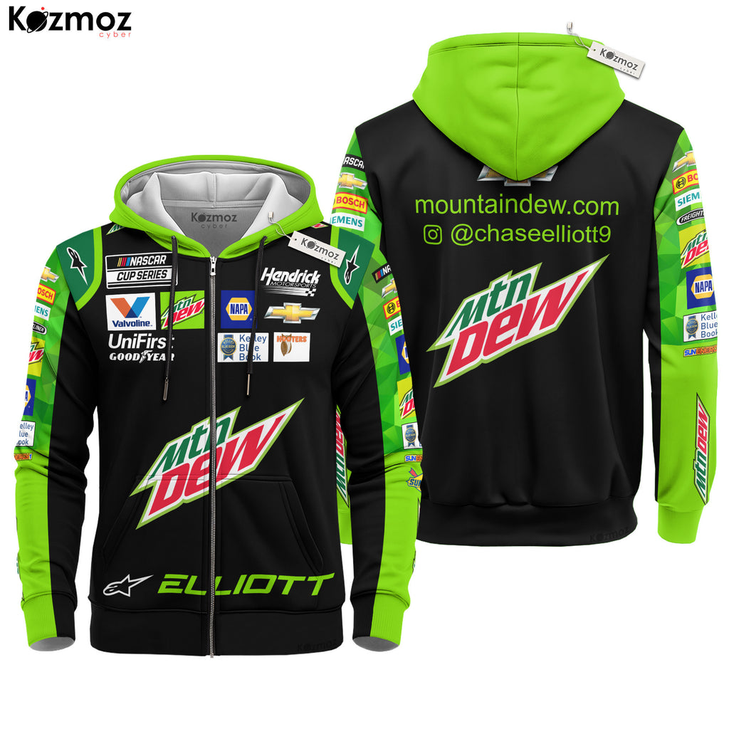 Chase Elliott Racing Suit Mountain Dew Collection - NASCAR Racing Team