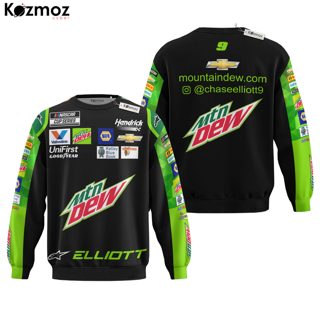Chase Elliott Racing Suit Mountain Dew Collection - NASCAR Racing Team