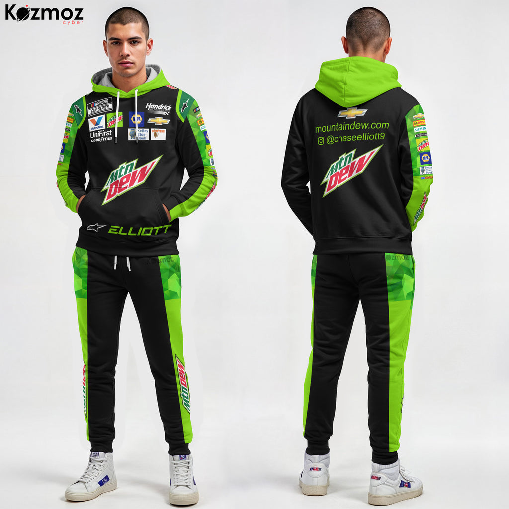 Chase Elliott Racing Suit Mountain Dew Collection - NASCAR Racing Team