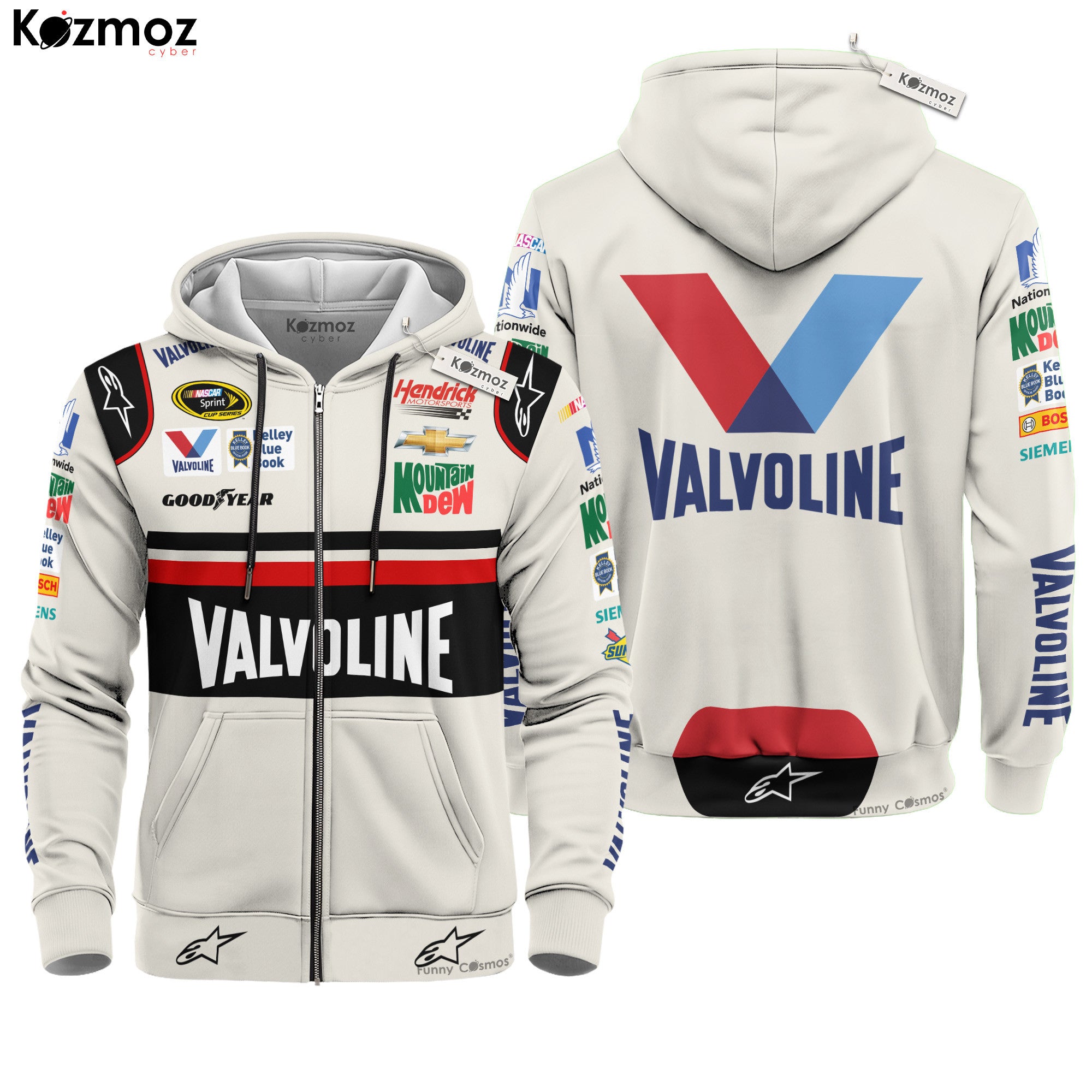 Dale Earnhardt Jr Racing Firesuit Costume Darlington Race Used Valvoline 2015 Collection - Hendrick Motorsports NASCAR Racing Team