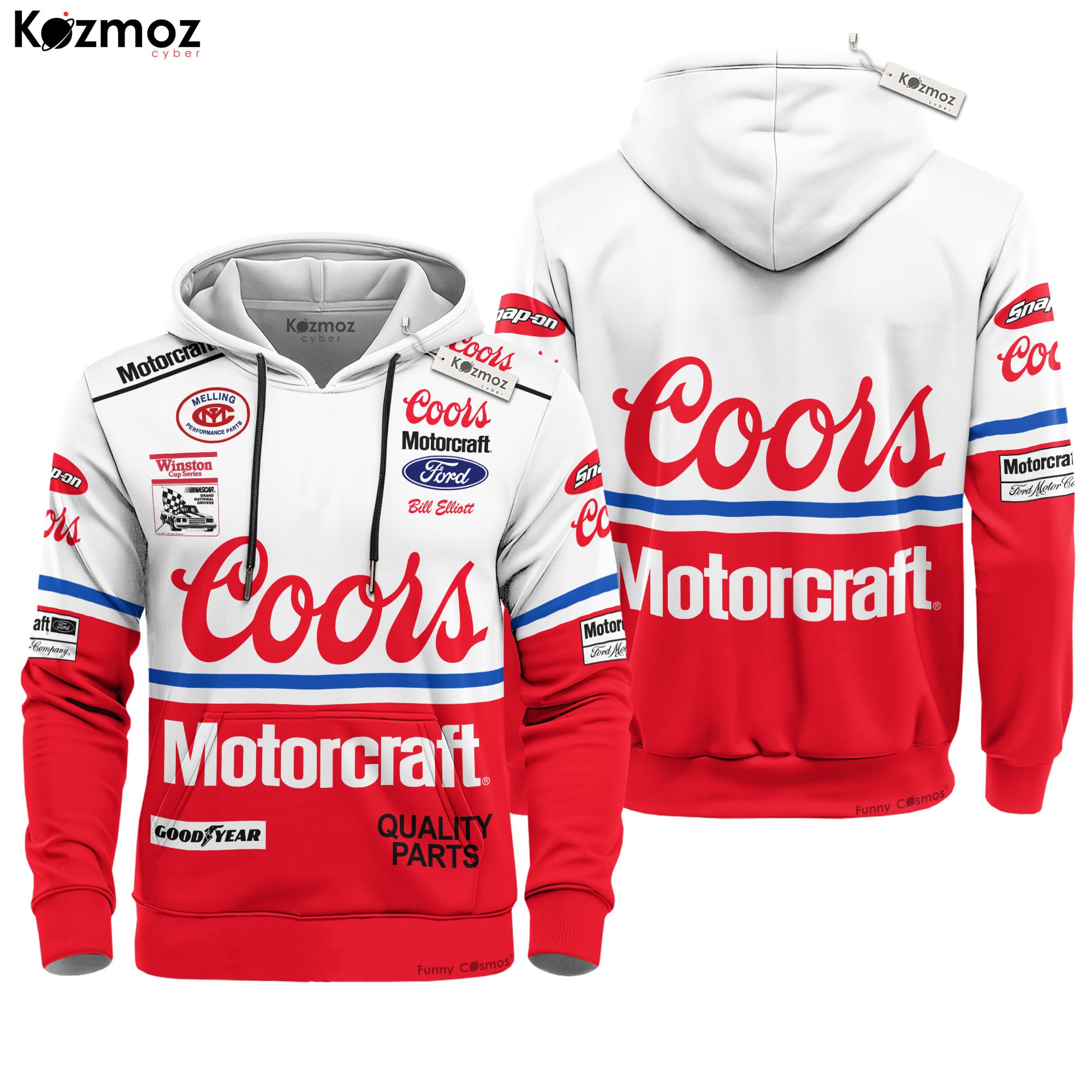 Bill Elliott Racing Firesuit Costume Coors Motorcraft 1988 Collection - Ford NASCAR Racing Team
