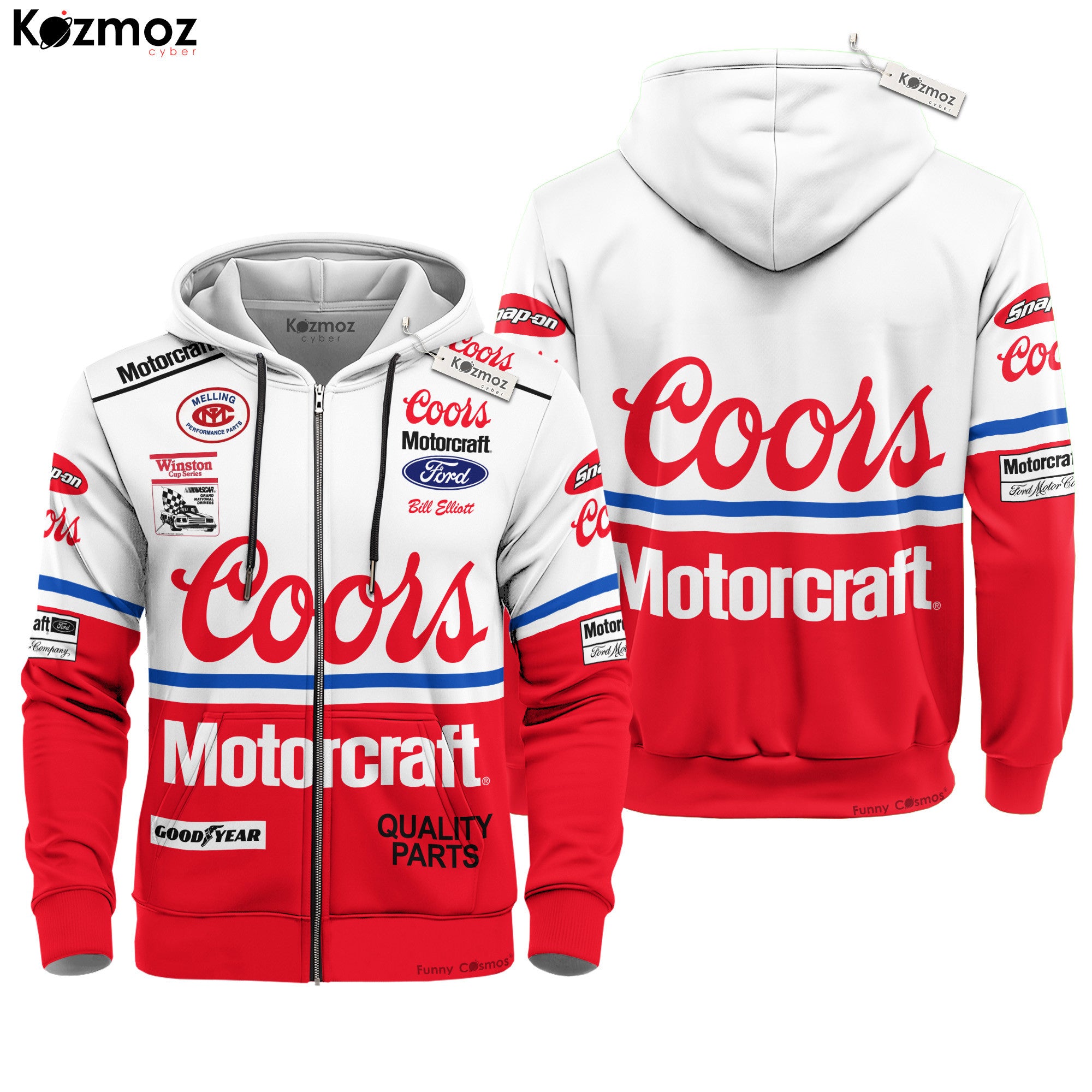 Bill Elliott Racing Firesuit Costume Coors Motorcraft 1988 Collection - Ford NASCAR Racing Team