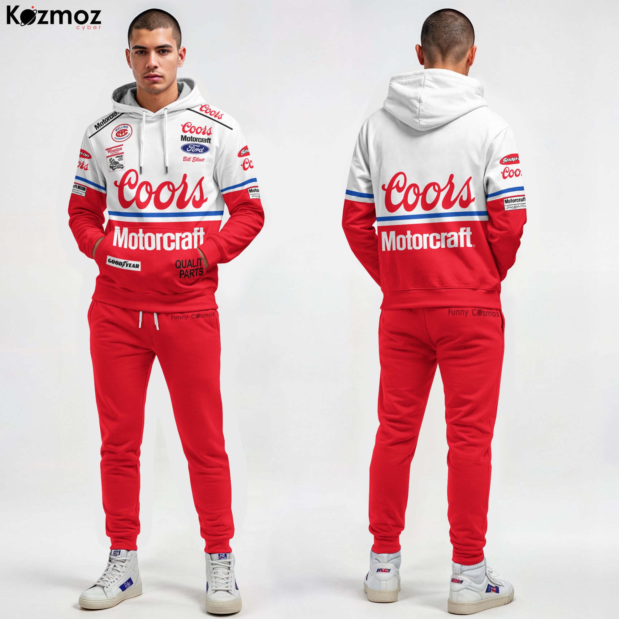 Bill Elliott Racing Firesuit Costume Coors Motorcraft 1988 Collection - Ford NASCAR Racing Team