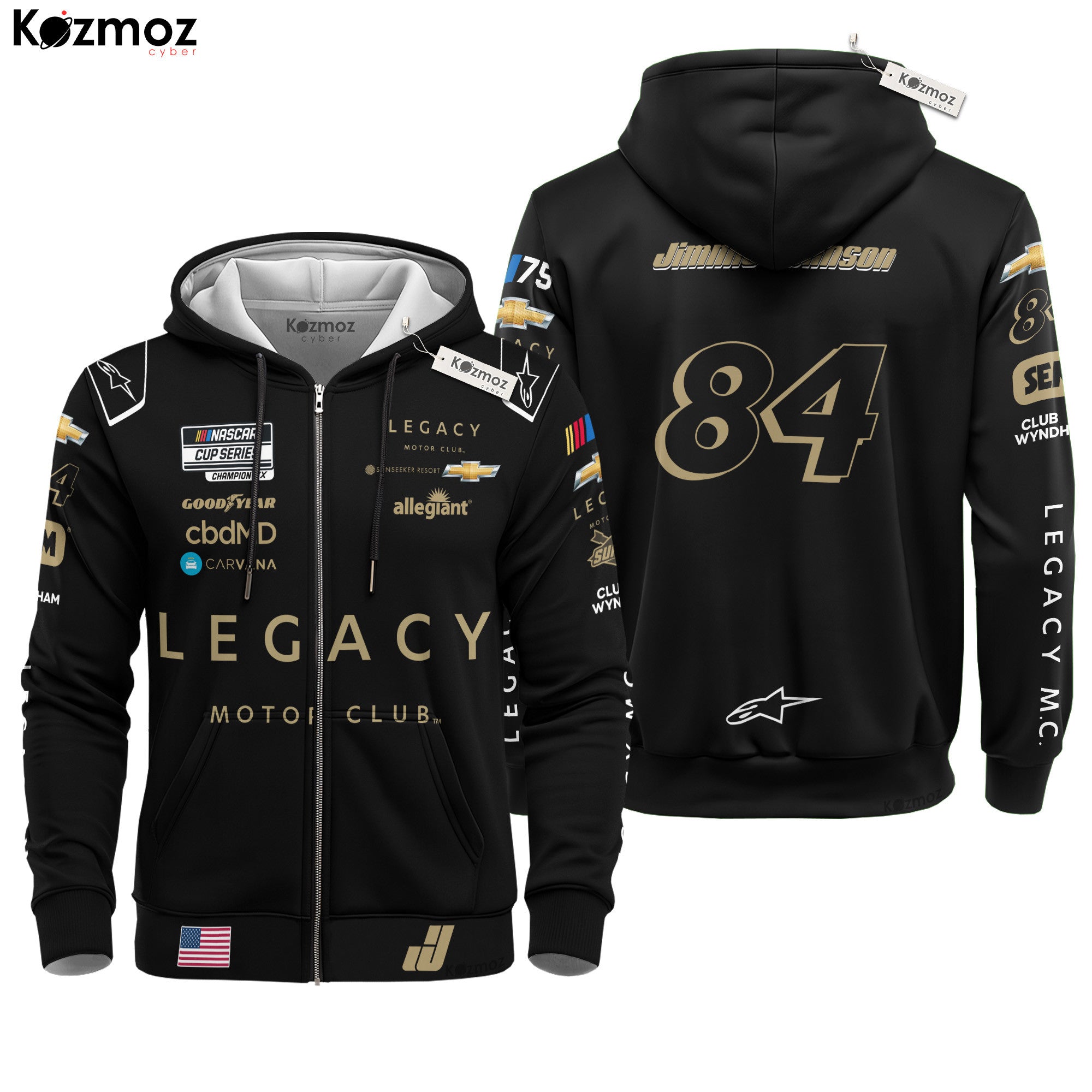 Jimmie Johnson Racing Costume 2023 Collection - 84 Legacy Motor Club NASCAR Racing Team