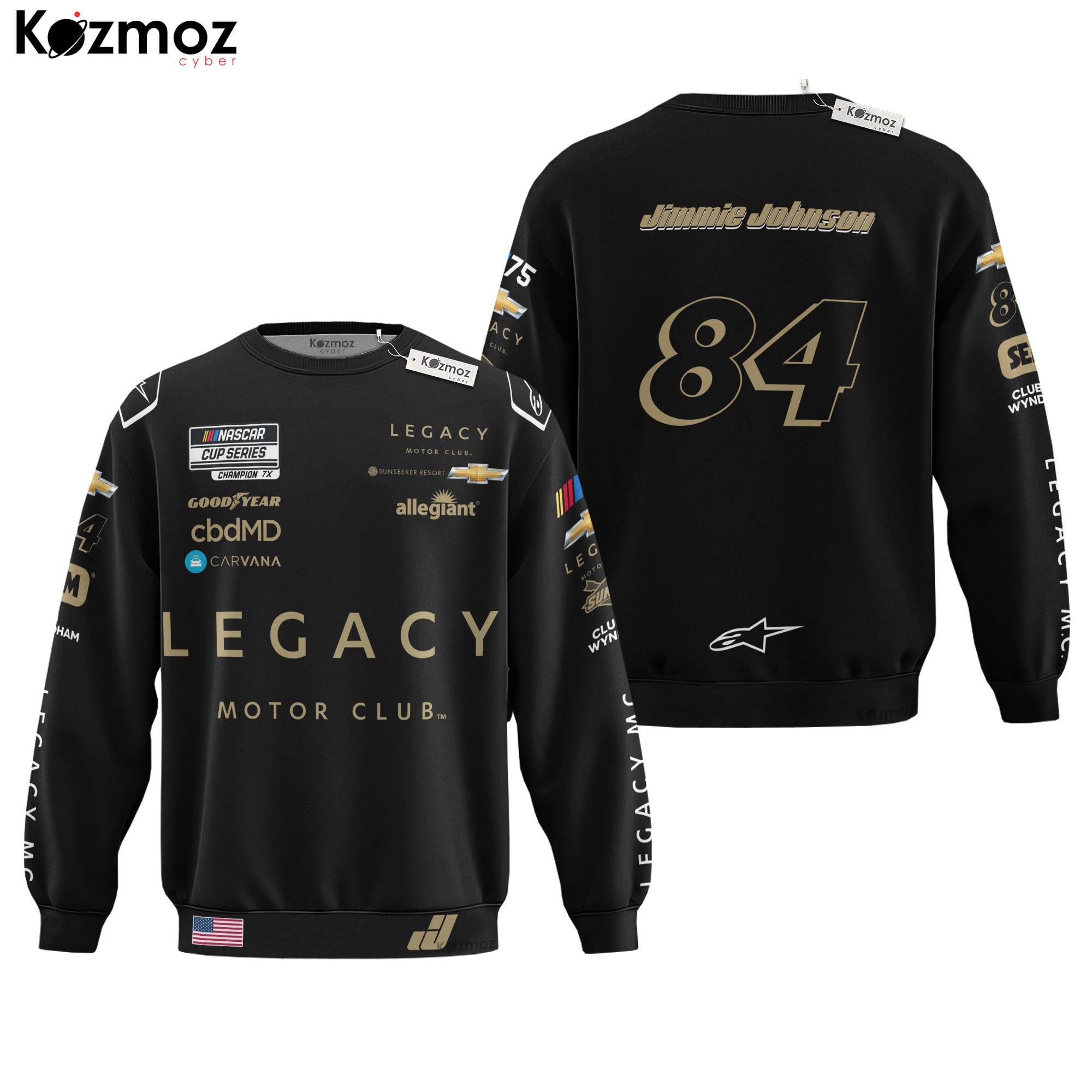 Jimmie Johnson Racing Costume 2023 Collection - 84 Legacy Motor Club NASCAR Racing Team