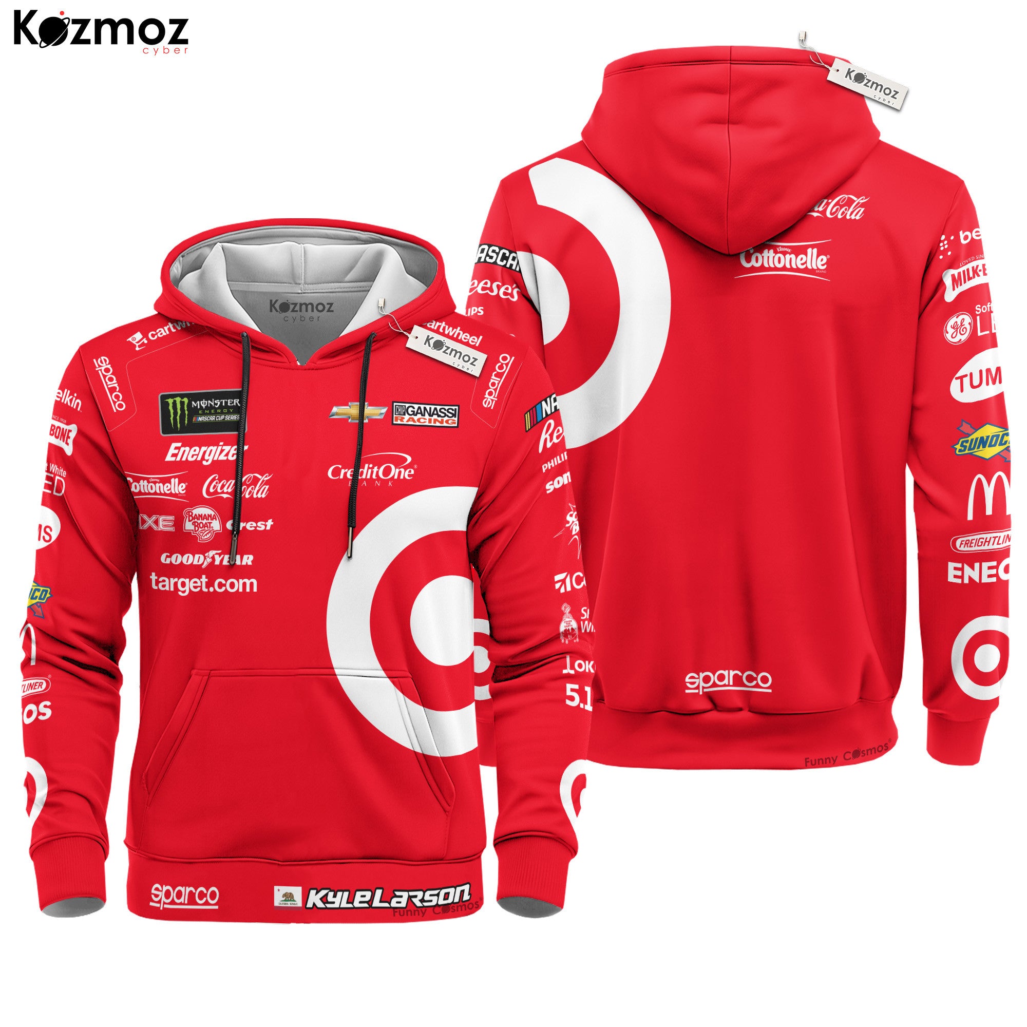 Kyle Larson Racing Firesuit Costume Target Sparco 2025 Collection - Hendrick Motorsports NASCAR Racing Team