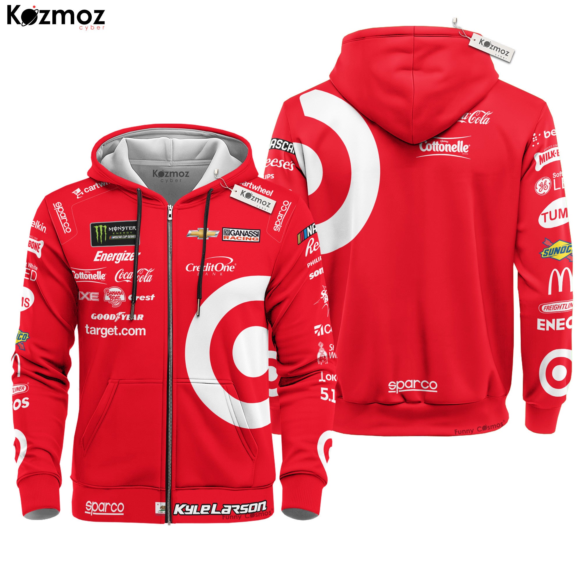 Kyle Larson Racing Firesuit Costume Target Sparco 2025 Collection - Hendrick Motorsports NASCAR Racing Team