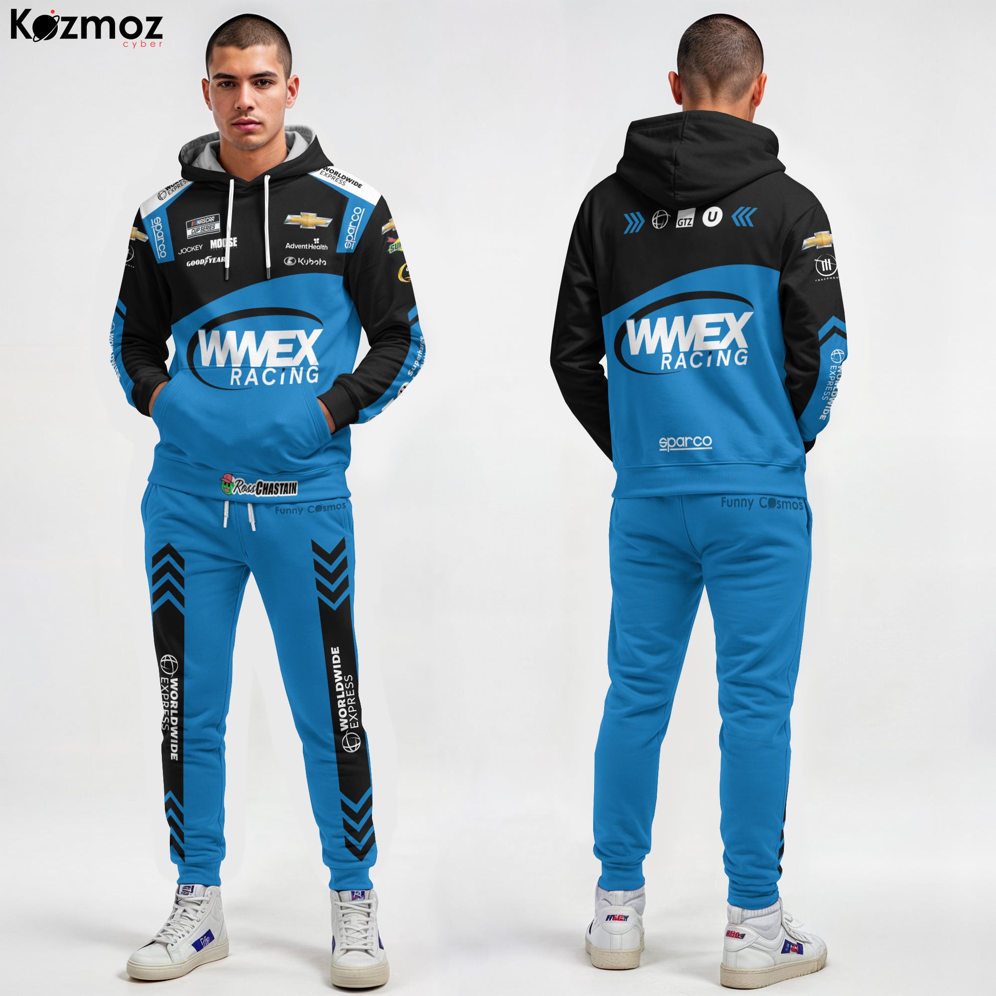 Ross Chastain Racing Firesuit Costume 2023 Collection - Trackhouse Racing NASCAR Racing Team