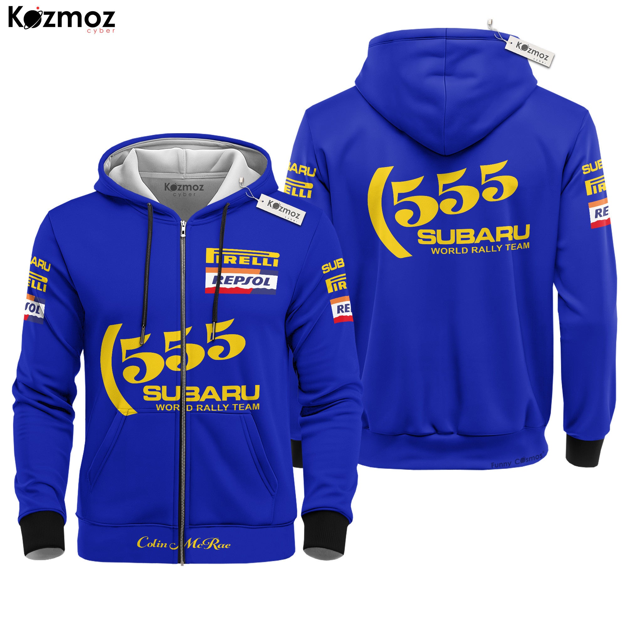 Colin McRae Racing Costume Subaru 555 Style Rally Suit Collection - Subaru Rally Team