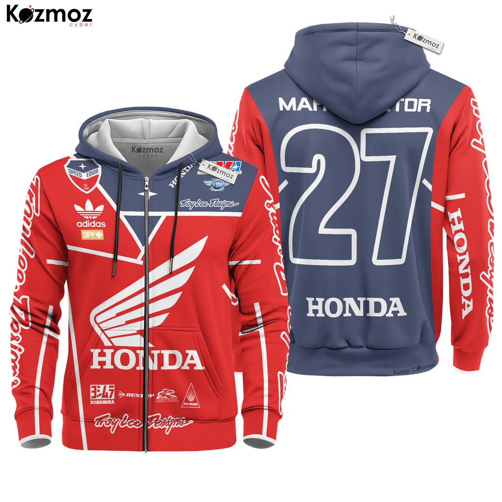 Honda HRC Motocross Hoodie Racing Costume - HRC Racing Team