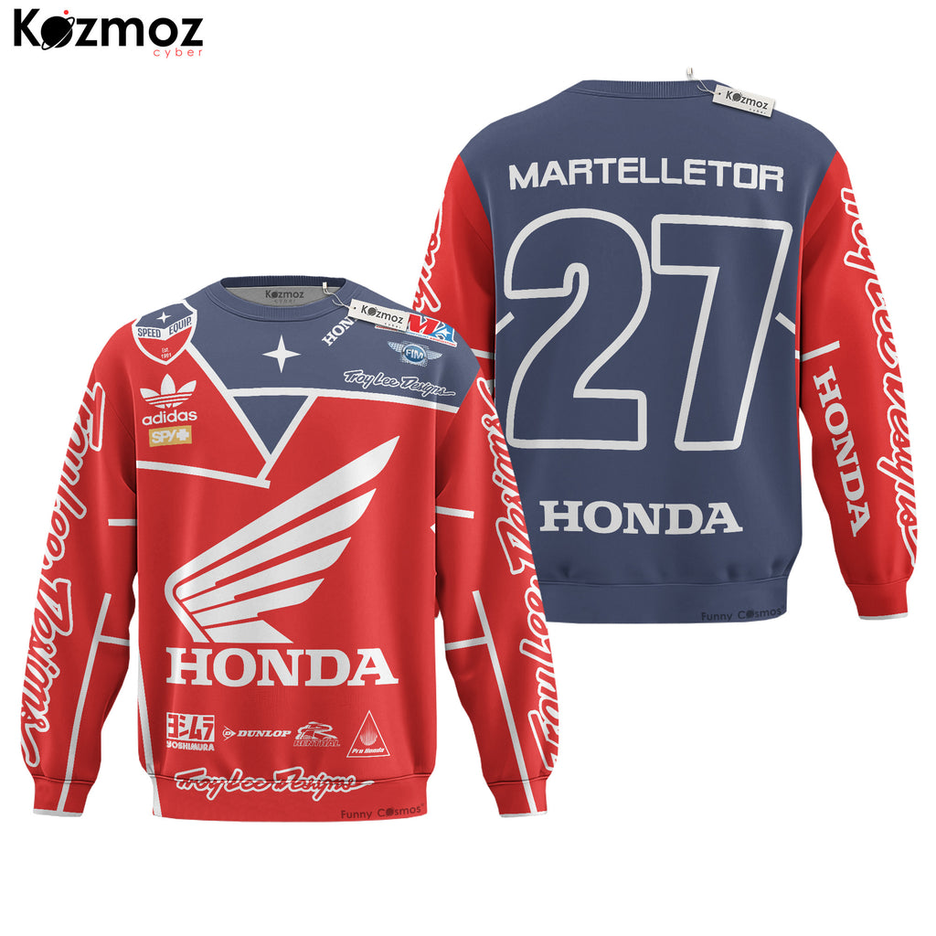 Honda HRC Motocross Hoodie Racing Costume - HRC Racing Team