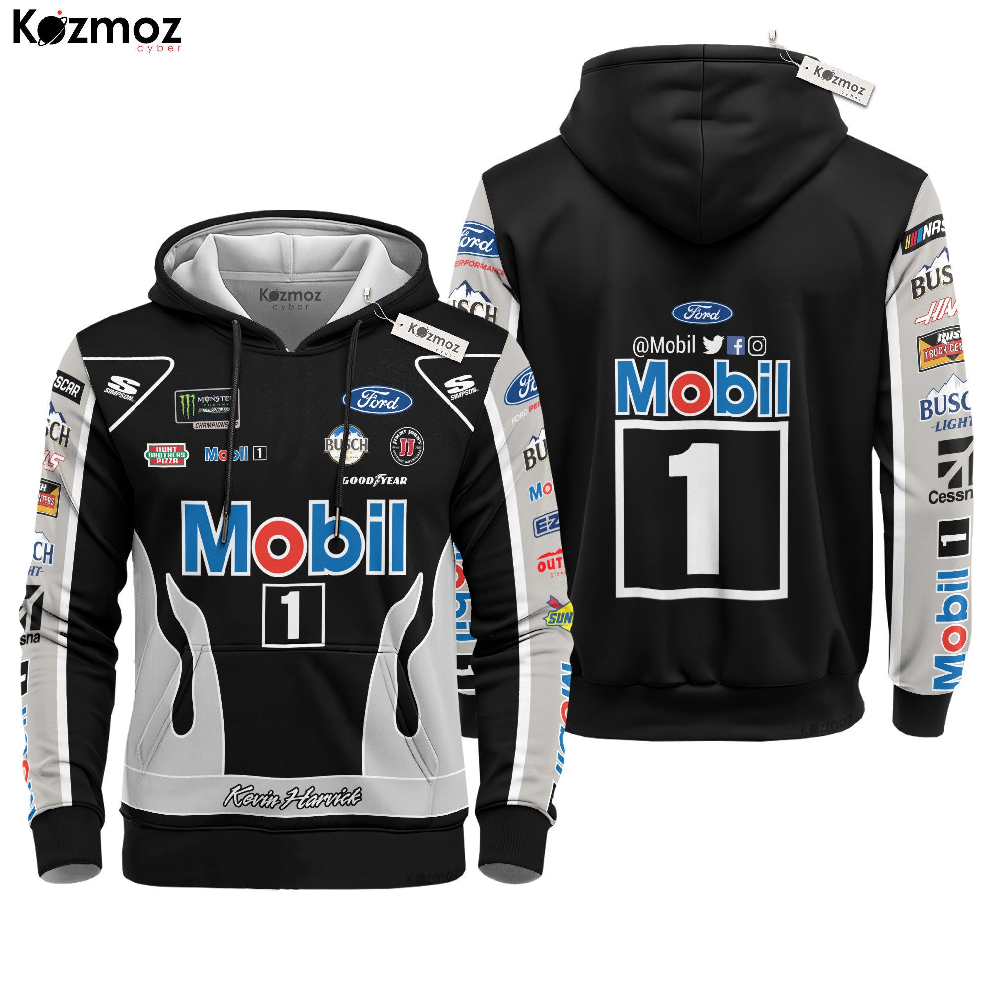 Kevin Harvick Racing Costume 2023 Mobil 1 Collection - Stewart-Haas NASCAR Racing Team