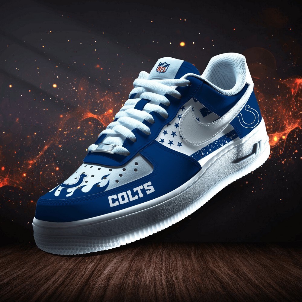 Indianapolis Colts Personalized Version 9 AF1 Shoes