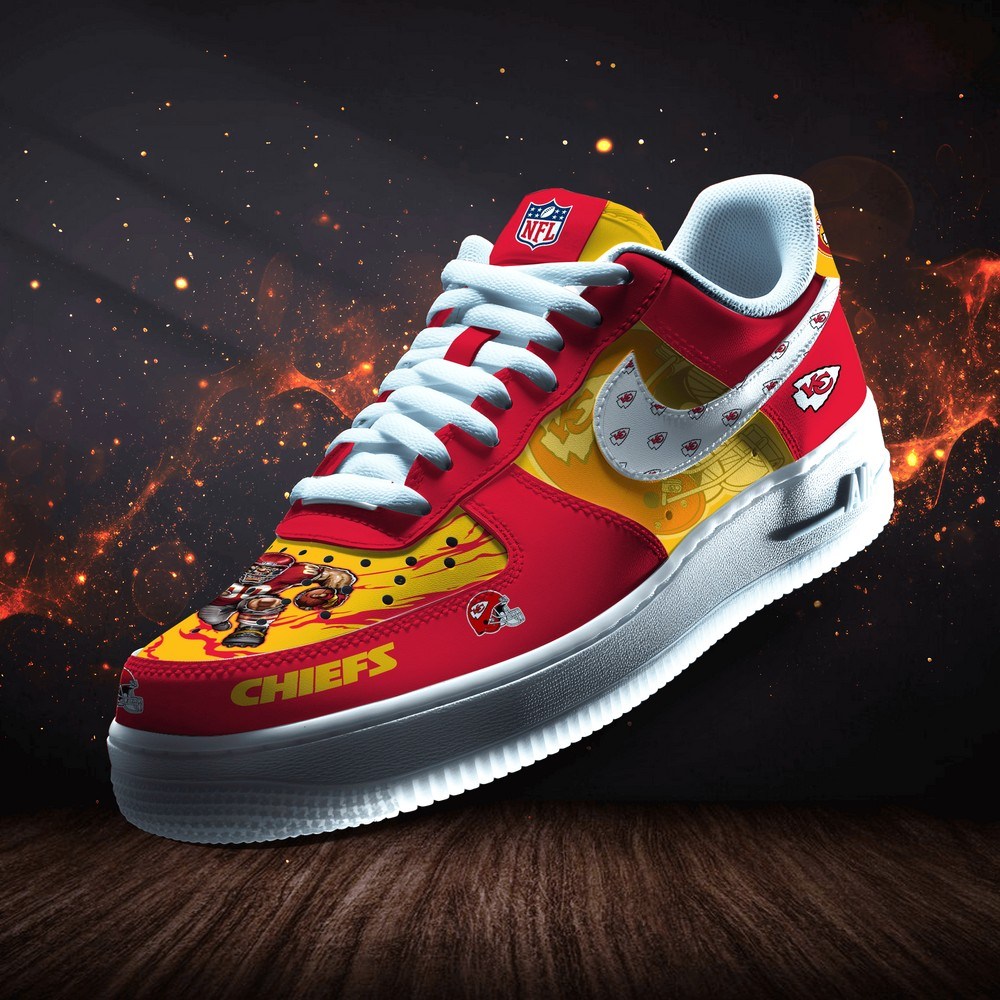 Kansas City Chiefs Personalized Version 2 AF1 Shoes