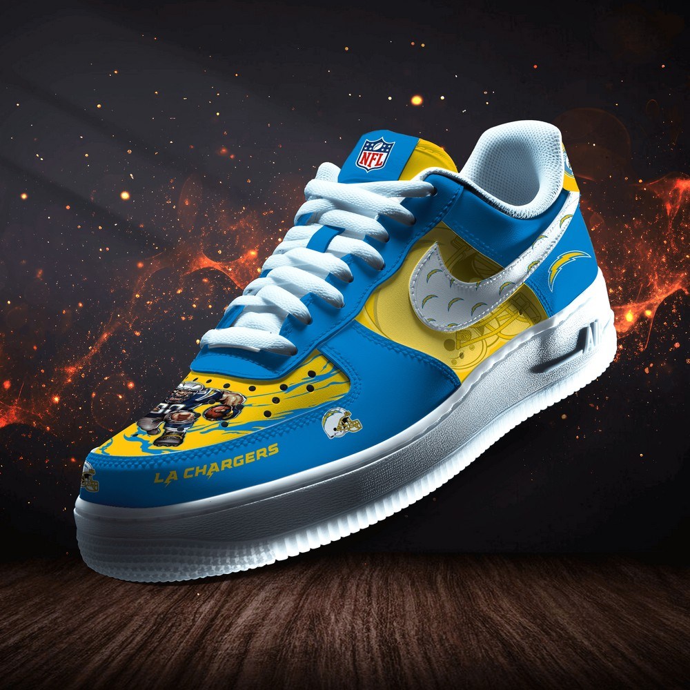 Los Angeles Chargers Personalized Version 2 AF1 Shoes
