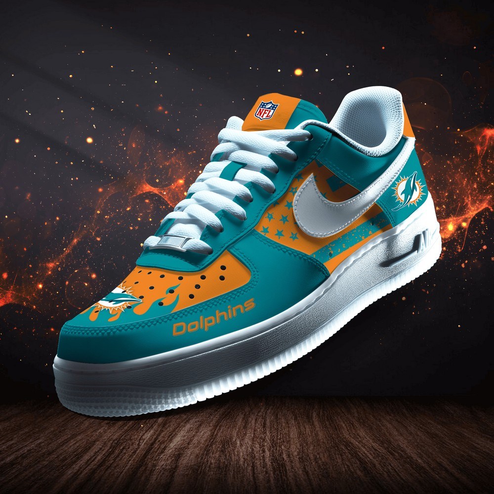 Miami Dolphins Personalized Version 6 AF1 Shoes