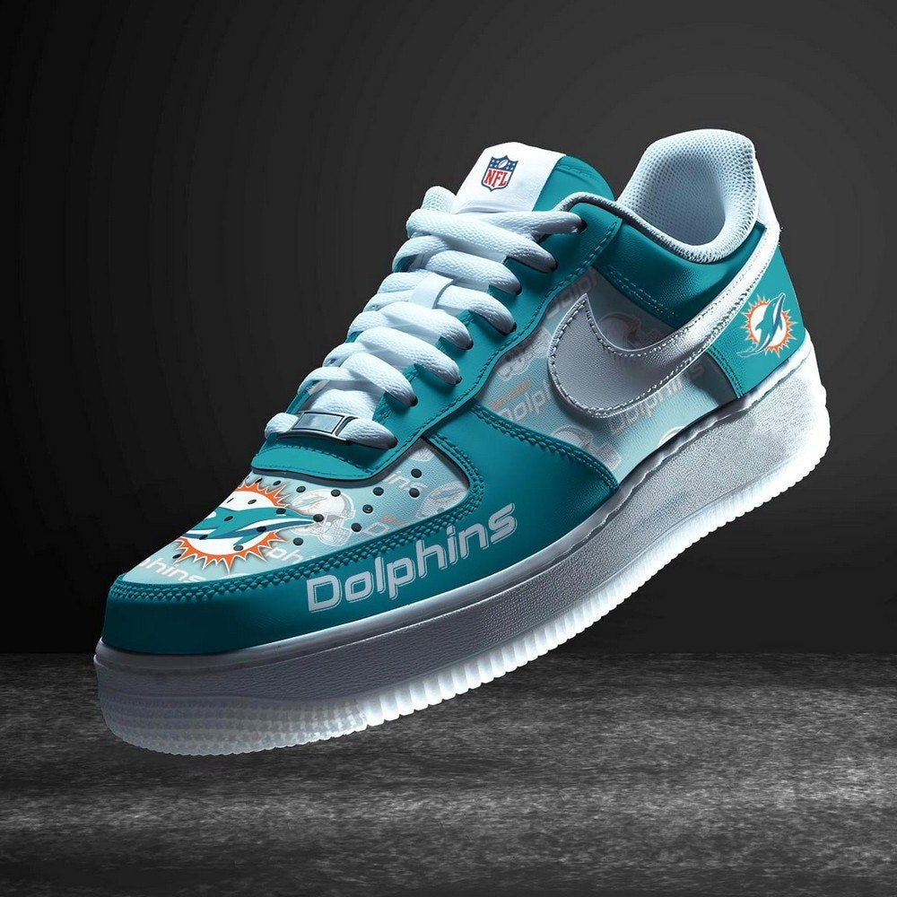 Miami Dolphins Personalized Version 7 AF1 Shoes