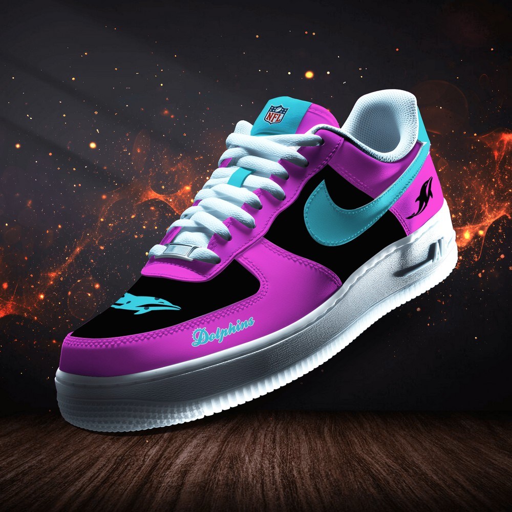 Miami Dolphins Personalized Version 9 AF1 Shoes