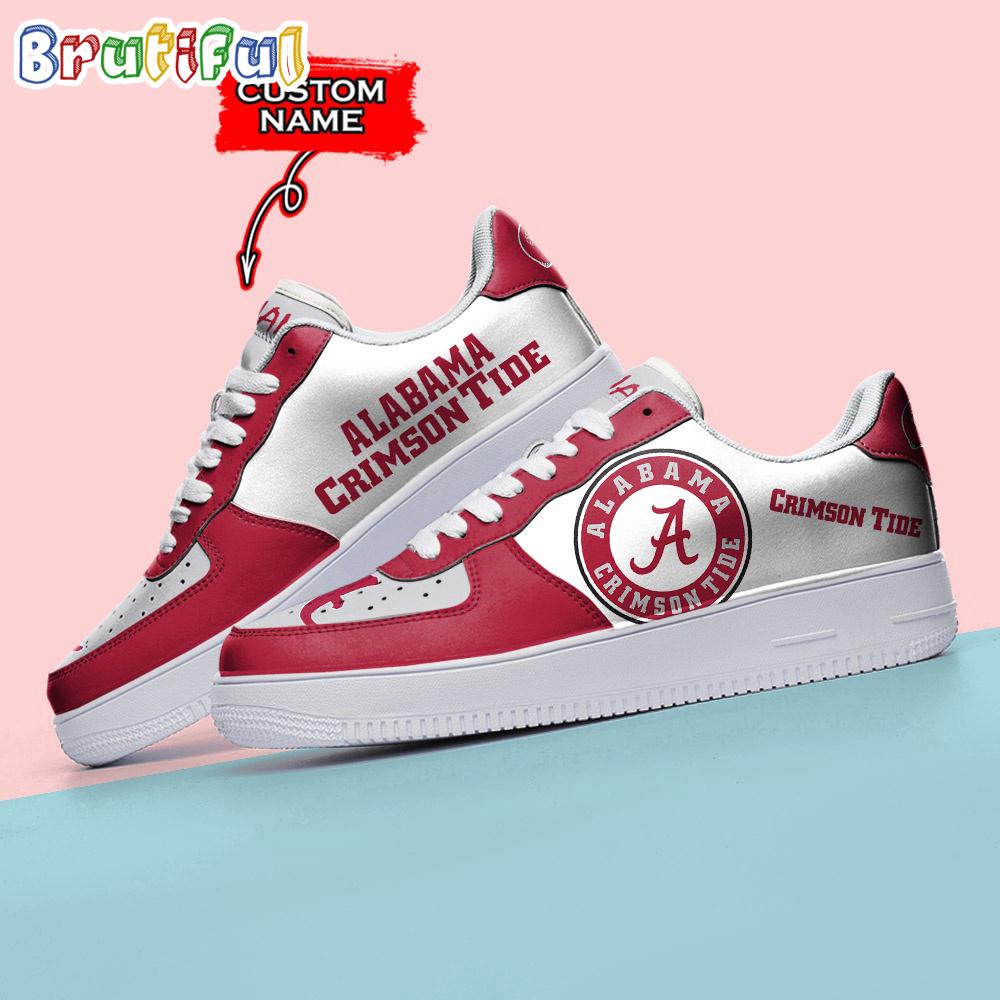 Ncaa Alabama Crimson Tide Sporty Air Force 1 Shoes Sneaker