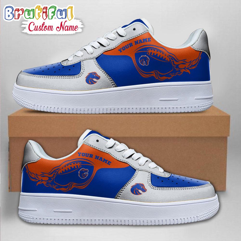 Ncaa Boise State Broncos Sporty Air Force 1 Shoes Sneaker