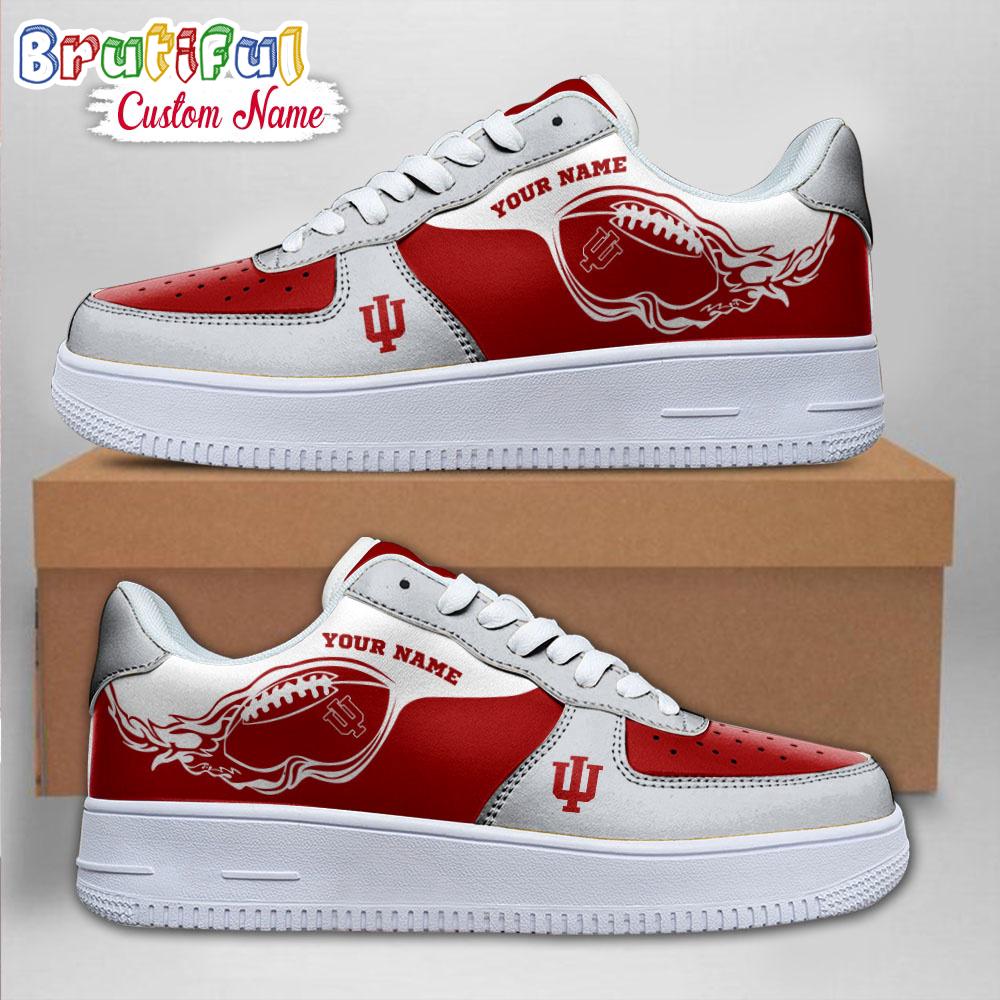 Ncaa Indiana Hoosiers Sporty Air Force 1 Shoes Sneaker